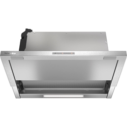 Miele DAS 2620 Flachpaneelhaube in Edelstahl, klassisches Design, Edelstahl-Paneel in 600mm Breite, effiziente Filterung, 10-lagiger Edelstahl-Metallfettfilter, Umluftbetrieb mit Active AirClean- oder Longlife AirClean-Filter