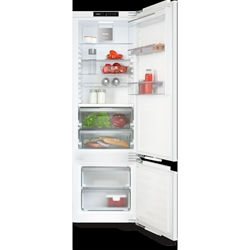Miele Einbau-Kühl-Gefrierkombination KF 7742 B, mit PerfectFresh Pro, LED Beleuchtung, DynaCool, Festtürtechnik, Netzausfallanzeige Gefrierteil, Nischenmaße HxBxT (max.) 1788x570x550mm Nr. 12445040