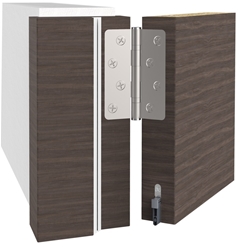 Athmer Türabsenkdichtung, 833mm, Schall-Ex® L-8/30 WS, blank zum Einnuten, B 8mm, H 30mm, Hub max. 20mm, ALU (mit Zubehör 5820) Nr. 1-1000-0835