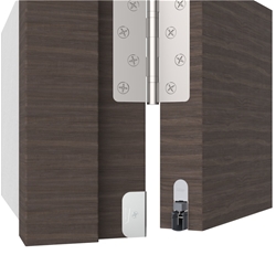 Athmer Türabsenkdichtung, 1208mm, Schall-Ex® DUO L-15 QF, blank zum Einnuten, B 14,8mm, H 30mm, Hub 12mm, zweiseitig, ALU (mit Zubehör 5123) Nr. 1-544-1208