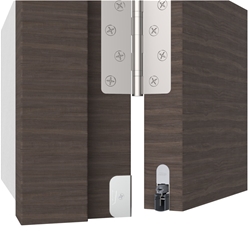 Athmer Türabsenkdichtung, 833mm, Schall-Ex® L-15/30 QF, eloxiert zum Einnuten, B 14,8mm, H 30mm, Hub 12mm, einseitig, ALU (mit Zubehör 5123) Nr. 1-545-0833