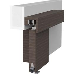 Athmer Schiebetürdichtung, Schall-Ex® Slide u. Lock M-20 WS L 1208mm, eloxiert zum Einnuten, B 19,7mm, H 30mm, Hub 12mm, ALU (mit Zubehör 5103) Nr. 1-550-1208