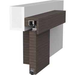 Athmer Schiebetürdichtung, Schall-Ex® Slide M-20 OS L 1208mm, eloxiert zum Einnuten, B 34,7mm, H 28,7mm, Hub 12mm, ALU (mit Zubehör 5111) Nr. 1-553-1208