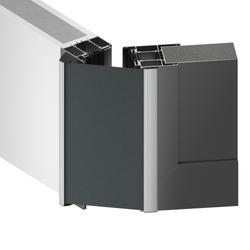 Athmer Fingerschutzrollo, 1000mm, UniSafe, NR 32 XL w-proof verdeckte Klipsbefestigung H 32mm, Tür gefälzt, silber Nr. 5-901-1000-2114