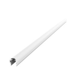 Athmer Tür-Schutzprofil, L 1000mm, B 13mm, BU-18K+ verdeckte Klipsbefestigung, RAL 9016 verkehrsweiß H 18mm, Tür gefälzt Nr. 5-321-1000