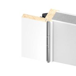 Athmer Tür-Schutzprofil, L 1000mm, B 13mm, BU-18K+ verdeckte Klipsbefestigung, RAL 9016 verkehrsweiß H 18mm, Tür gefälzt Nr. 5-321-1000