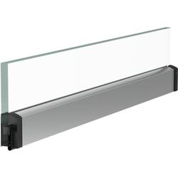 Athmer Glastürdichtung, 1083mm, Schall-Ex® GSA, edelstahlfarben eloxiert (C-31), B 11,6mm, H 40mm, Hub 20mm, einseitig, Silikon selbstverlöschend (mit Zubehör 5334) Nr. 1-1111-1083