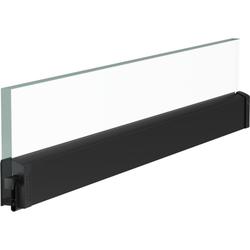 Athmer Glastürdichtung, 833mm, Schall-Ex® GSA, anthrazit RAL 7016 matt, B 11,6mm, H 40mm, Hub 20mm, einseitig, Silikon selbstverlöschend (mit Zubehör 5334) Nr. 1-1113-0833