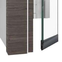 Athmer Glastürdichtung, 1208mm, Schall-Ex® GSH-10, anthrazit RAL 7016 matt, B 13mm, H 40mm, Hub 20mm, einseitig, Silikon selbstverlöschend (mit Zubehör 5333) Nr. 1-1133-1208