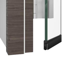 Athmer Glastürdichtung, 1208mm, Schall-Ex® GSH-13, anthrazit RAL 7016 matt, B 18,8mm, H 41,2mm, Hub 20mm, einseitig, Silikon selbstverlöschend (mit Zubehör 5333) Nr. 1-1153-1208