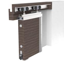 Athmer OT-Schiebetürdichtung, VHH M-12 L 833mm, silber zum Einnuten, B 17mm, H 35mm, Hub 11mm, einseitig, Schlossseite, ALU (mit Zubehör 5220) Nr. 1-839-0833