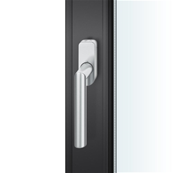 FSB DK-Fenstergriff, abschließbar, DIN Rechts, 34 1076, Kippen vor Drehen unten rechts, DIN Rechts, ER, mit Stütznocken, Nocken Ø 10mm, verdeckt verschraubt, Vierkant 7mm, Stiftlänge 34mm Nr. 0 34 1076 17251 6204