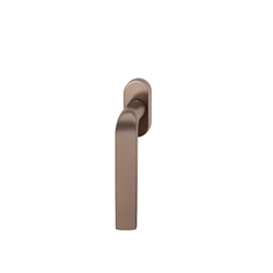FSB DK-Fenstergriff, ovale Rosette, DIN Links-Rechts, 34 1267, dunkelbronze patiniert gewachst, mit Stütznocken, Nocken Ø 10mm, Vierkant 7mm, Stiftlänge 24-38mm Nr. 0 34 1267 09039 7625