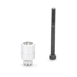 Geze Achsverlängerung Slimdrive EMD, verzahnt, 26mm, silberfarbig (PG:41) 082919