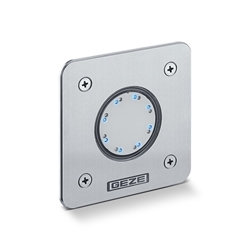 Geze LED-Boden-Sensortaster, mit Herstellerlogo, edelstahlfarbig (PG:42) 182936