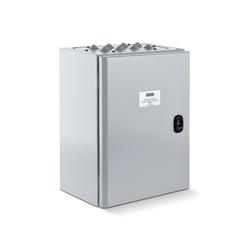 Geze RWA-Notstromsteuerzentrale MBZ 300 N8, mit Klemmen, 24V DC, Aufputz, inkl. Akku, Stahlblech lichtgrau (PG:18) 187322