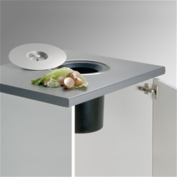 Hettich Bin.it Drop HAU Abfallsystem D310mm 13l Edelstahl/Kunststoff schwarz 9295526