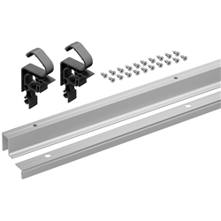 Hettich WingLine L Profilset für Faltschiebetürsysteme schwer, LP+FP, L 2400, E6/EV1 9339503