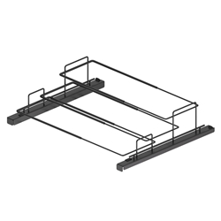 Hettich Schuhauszug breitenverstellbar LB450-650mm anthrazit 9352744