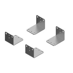 Hettich Bodenmontage-Set für Schuhauszug breitenverstellbar verzinkt 9352746