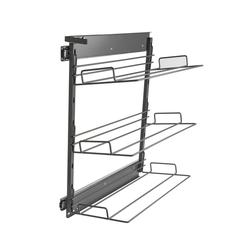 Hettich Schuhauzug mit 3 Ablagen L/R mit Kugelvollauszug anthrazit 9352770