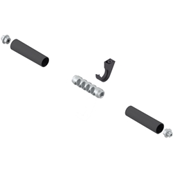 Blum AVENTOS HL top Hochliftklappe, Verbindungsstück für Querstabilisierung, rund, Länge: 80 mm, tiefgrau Nr. 22Q080Z.EV