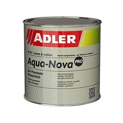 Adler Aqua-Nova-PRO SG, 1K Decklack RAL 9016 Seidenglänzend, á 2,5 Liter, für Innen (Holz) und Aussen (Metalle/Hart-PVC) Nr. 4137009016-02