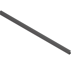 Blum LEGRABOX Vorderstück, mit Nut für Einschubelement, für Innenauszug, KB=1200 mm, zum Ablängen, carbonschwarz matt (VE:24) Nr. ZV7.1043MN1