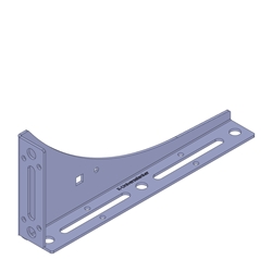 Knelsen Schwerlastwinkel SLW-110x250x2,5mm, für die untere Fenstermontage in der Dämmschichtebene, Belastung bis 213kg, Auskragung 70mm, VE= 10St. (5xRs / 5xLs) Nr. K-40520128