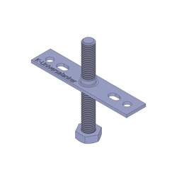 Knelsen J-Verklotzung, M8x65mm SW13, justierbare Verklotzung für Hebe-Schiebetüren mit SL-Profilen/HST-SL-Konsolen/VBW-Verbindungswinkel Nr. K-13001100