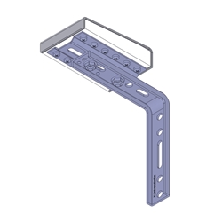 Knelsen Thermo-Steinfensterbankhalter T-SFBH-130-U 160-200, für Dämmung 160-200mm, Auflageprofil 130mm, Verstellbereich 150-200mm, mit thermischer Trennung Nr. K-40516300