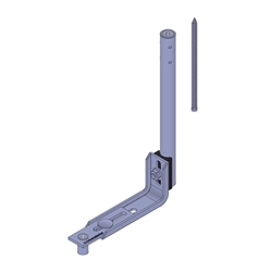 Knelsen RK-Fest-DS-7,5-245, Fensterbefestigung zur Direktverschraubung oben im Rollladenkasten, mit thermischer Trennung, für alle Kastensysteme geeignet Nr. K-40020880