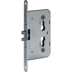 Abus Einsteckschloss ES SI PZ PZ72/8, D65, F20x235 rund, Zinkdruckguss-FA Nr. 66592