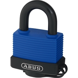 Abus Vorhangschloss, Aqua Safe 70IB/45 Lock-Tag 2 Profilschlüssel, Messing massiv Gehäuseb. 49mm, Gehäuset. 28mm, H 68mm Nr. 81426