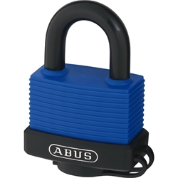 Abus Vorhangschloss, Aqua Safe 70IB/50 2 Profilschlüssel, Messing massiv Gehäuseb. 55mm, Gehäuset. 31mm, H 76mm Nr. 81427