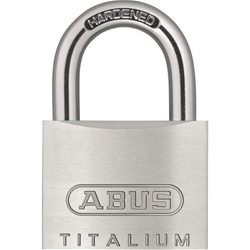 Abus Vorhangschloss, Titalium 54TI/30 B/DFNLI 5-stiftig, 2 Profilschlüssel, TITALIUM™-Spezialaluminium Gehäuseb. 29mm, Gehäuset. 13mm, H 45mm Nr. 56448