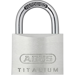 Abus Vorhangschloss, Titalium 54TI/35 B/DFNLI 5-stiftig, 2 Profilschlüssel, TITALIUM™-Spezialaluminium Gehäuseb. 33mm, Gehäuset. 13mm, H 48mm Nr. 56449