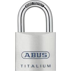 Abus Vorhangschloss, Titalium 80TI/40 6-stiftig, 2 Profilschlüssel, TITALIUM™-Spezialaluminium Gehäuseb. 40mm, Gehäuset. 19mm, H 74,5mm Nr. 56220