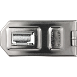 Abus Tür-Diskus-Überfalle, mit Ösenplatte, Edelstahl 140/120 B/DFNLI, rostfrei, zum Anschrauben, L 120mm, H 56mm Nr. 33716