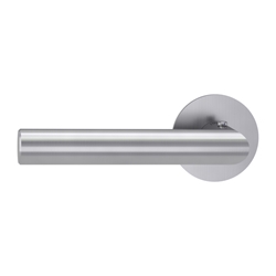 Griffwerk Türgriffgarnitur LUCIA PIATTA S Flachrosette Rosetten rund smart2lock 2.0 DIN links Edelstahl matt Nr. 120503271