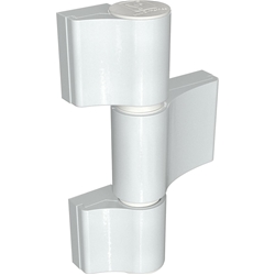 Dr. Hahn LM-Türband 4 AT M951GW201, 3-teilig RAL 9016 verkehrsweiß, Bohrabst. 65mm, Drehp. 23/20mm, mit Ankerschraube W= 58mm