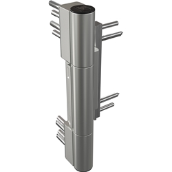 Dr. Hahn KT-RV Rollenband 3-tlg. K783TV003 Trinox, Beschlagnut 24/4, 0mm, KS-Teile schwarz (Großpack a 24 Stück)