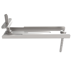 SFS Montageschiene-Direktbefestigung für Absturzsicherung, JB-D/FA PLUS U185-L, justierbar mit Befestiger (MMS-Schraubanker Multi-Monti-Plus) für Beton und KS, Länge: 185mm (Material: 2,0mm) Nr. 1783612