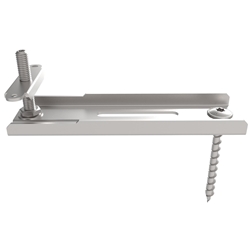 SFS Montageschiene-Direktbefestigung für Absturzsicherung, JB-D/FA PLUS U100-W, mit Befestiger (Holzschraube HECO-TOPIX) für Holz, Länge: 100mm (Material: 2,0mm) Nr. 17836617