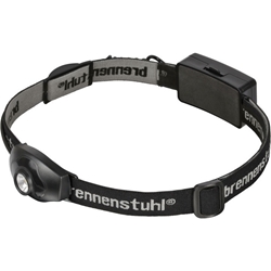 Brennenstuhl LED Kopflampe LuxPremium / leichte CREE LED Stirnlampe mit hellem Frontlicht (ideal zum Joggen, IP44, inkl. Batterien, 60m Leuchtweite, 100lm, Neigungswinkel einstellbar) Nr. 1178760