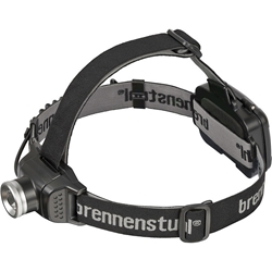 Brennenstuhl LED Kopflampe LuxPremium / Stirnlampe LED mit Front und Rücklicht, ideal zum Joggen (IP44, mit CREE-LED, inkl. Batterien) schwarz Nr. 1178780