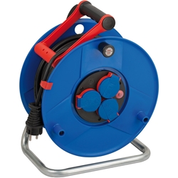 Brennenstuhl Garant IP44 Kabeltrommel (50m, Spezialkunststoff, kurzfristiger Einsatz im Außenbereich, Made in Germany) Nr. 1208590
