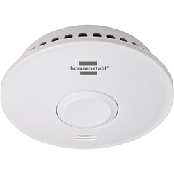 Brennenstuhl Funk-Rauchwarnmelder RM L 3101 / Vernetzbarer Rauchmelder mit 10 Jahres Batterie (vernetzbar mit bis zu 40 Rauchmeldern, inkl. Befestigungsmaterial, geprüft nach DIN EN 14604) Nr. 1290210