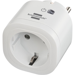 Brennenstuhl Connect WLAN Steckdose WA 3000 XS01 (WiFi Steckdose 2.4 GHz kompatibel mit Alexa und Google Assistant, kein Hub erforderlich, smarte Steckdose mit Zeitschaltuhr, kostenlose App) Nr. 1294850