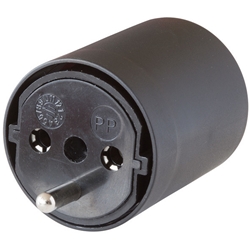 Brennenstuhl FIX-Adapter DE auf CH schwarz 230V, 3-polig T13 auf Schuko-Stecker mit Buchse Nr. 1081592404